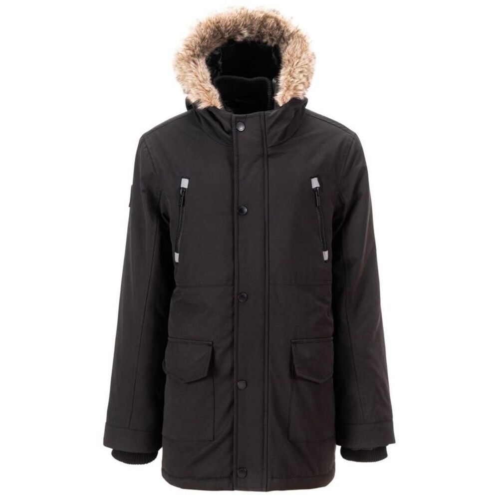 Firetrap Boys Faux Fur Trim Parka / Black